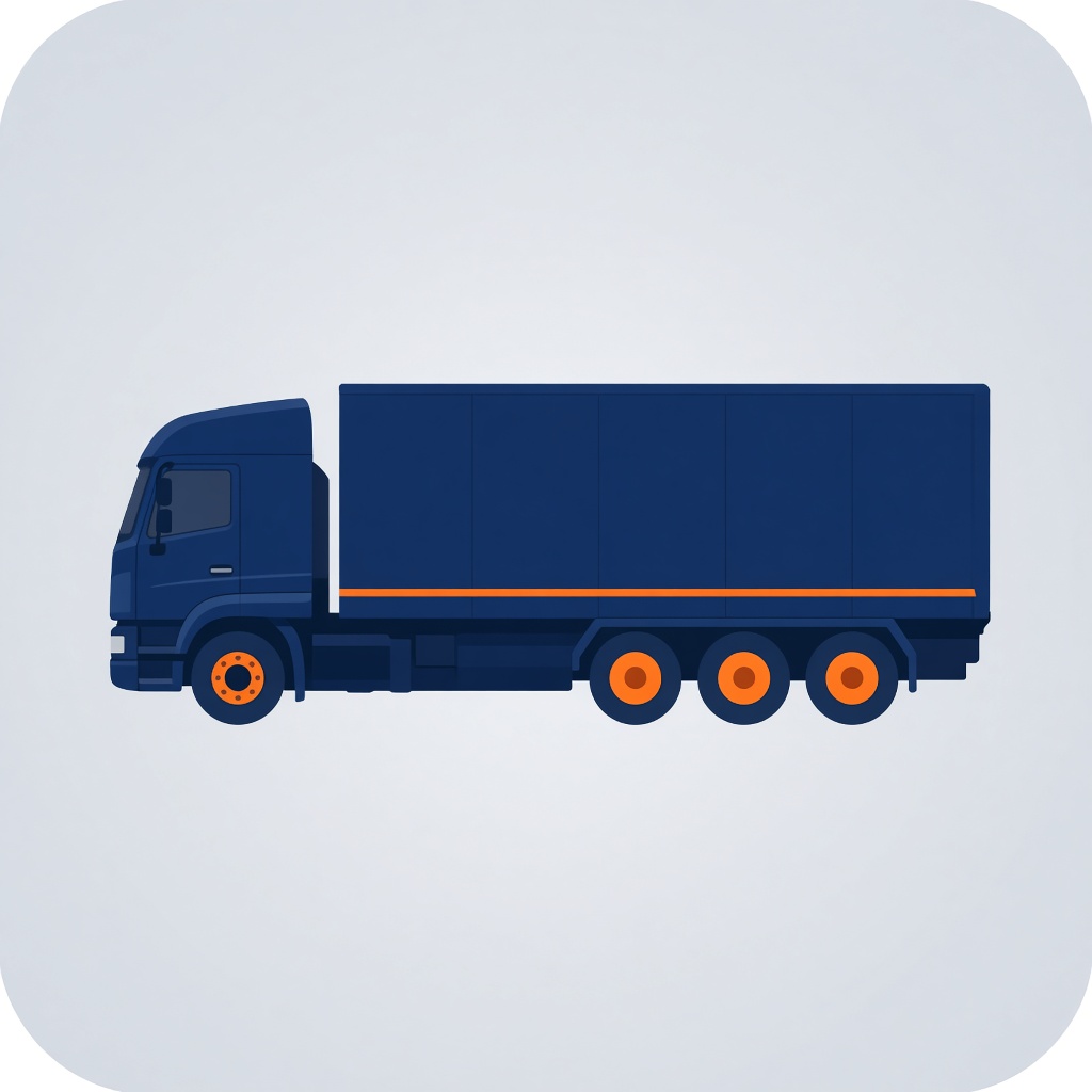 8-Wheeler truck illustration