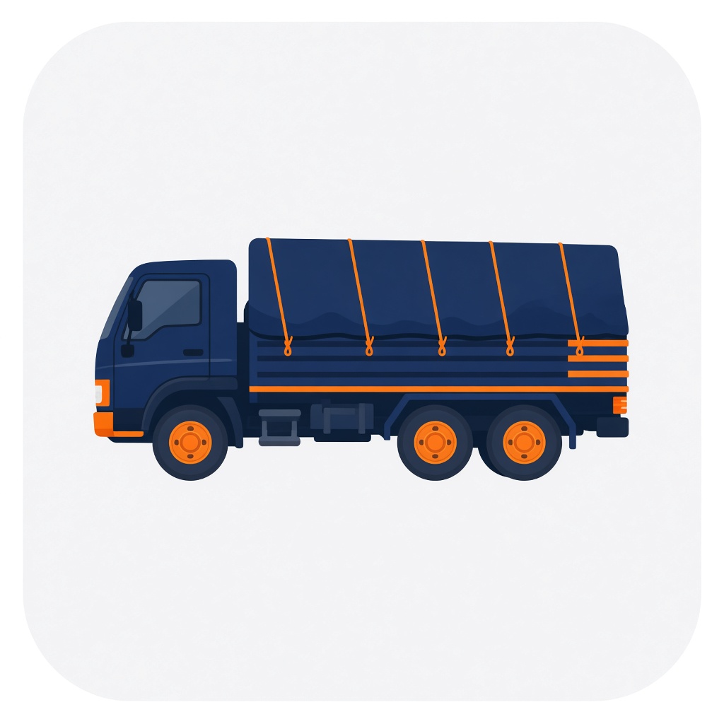 6-Wheeler truck illustration